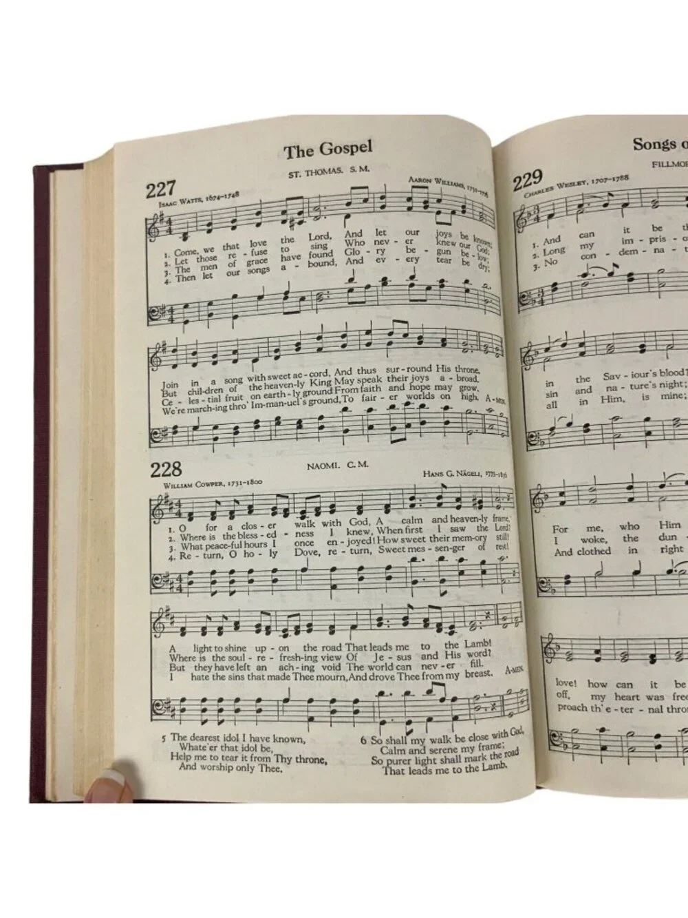 The Methodist Hymnal Official Vintage 1963 Red Hardcover Book